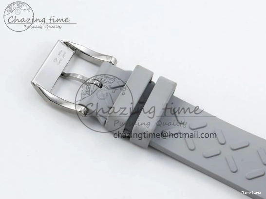 MIROTIME 1228 Portuguese Chrono IW3716 Z+F 1:1 Best Edition White Dial on Gray Rubber Strap A WrinkleFree 7014